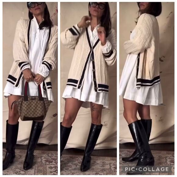 NWOT Sanctuary Sport Stripe cardigan sweater - Picture 1 of 8